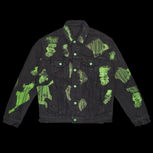 Endless x Vlone Black/Green Denim Jacket ( Medium )
