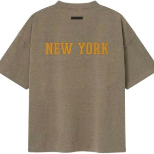 Fear of God Essentials Knicks 90's Tee Homestead Heather | Fragment Clothing Streetwear - View 2