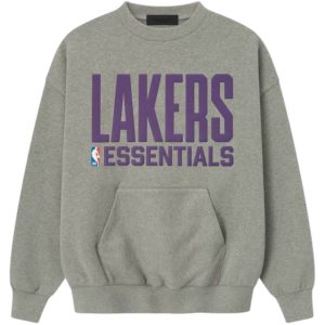 Fear of God Essentials Lakers Sport Crewneck (1) | Fragment Clothing Streetwear