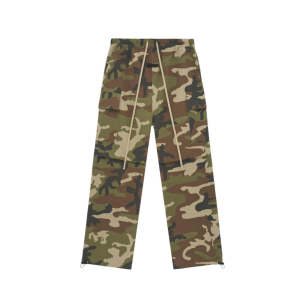 Fear of God Essentials Military Nylon Field Pant Woodland Camo | Fragment Clothing Streetwear