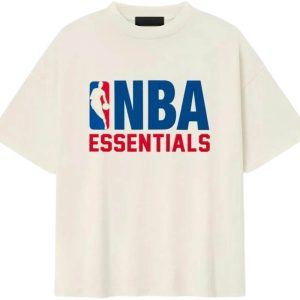 Fear of God Essentials NBA 90's Tee Cream White (1) | Fragment Clothing Streetwear