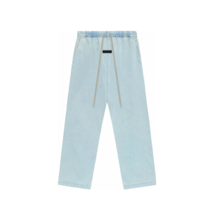 Fear of God Essentials Relaxed Pant Light Wash Denim | Fragment Clothing Streetwear