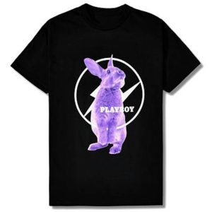 Fragment Meets Playboy Purple Bunny Tee Black | Fragment Clothing Streetwear