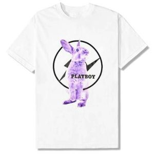 Fragment Meets Playboy Purple Bunny Tee White/Black | Fragment Clothing Streetwear - View 2