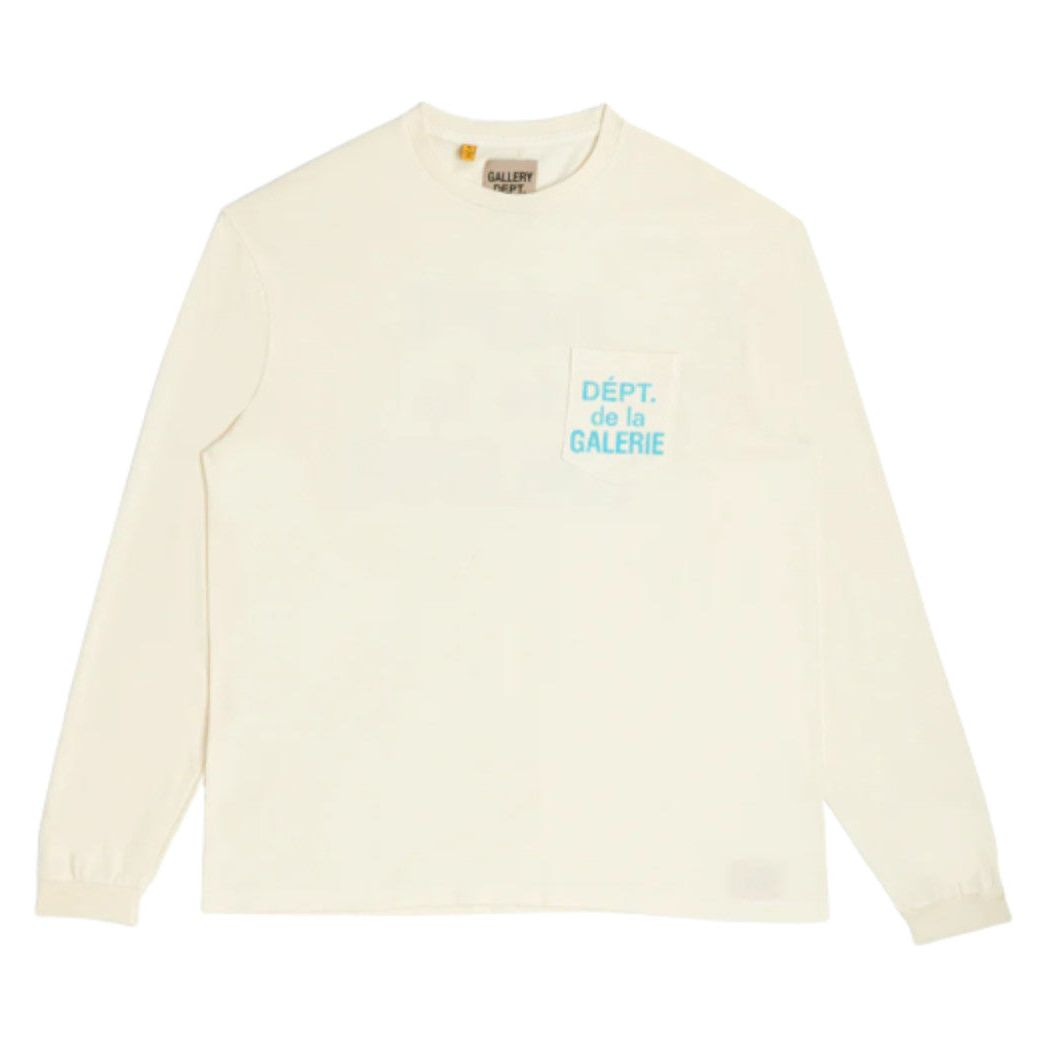 Gallery Dept. Dept De La Galerie LS Pocket Tee Cream Gallery Dept. Dept De La Galerie LS Pocket Tee Cream | Fragment Clothing