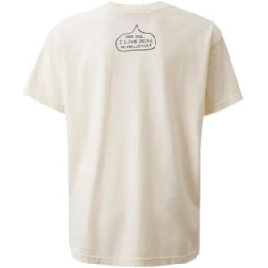 Hellstar Cartoon Cross T-shirt White | Fragment Clothing Streetwear - View 2