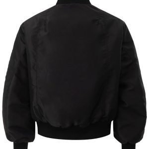 Hellstar Core Logo Bomber Jacket 'Black' | Fragment Clothing Streetwear - View 2