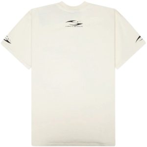 Hellstar H Cursive Logo T-shirt White | Fragment Clothing Streetwear - View 2