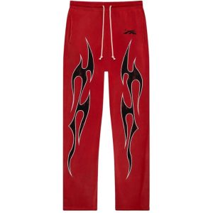 Hellstar Halloween Future Flame Pants Red | Fragment Clothing Streetwear