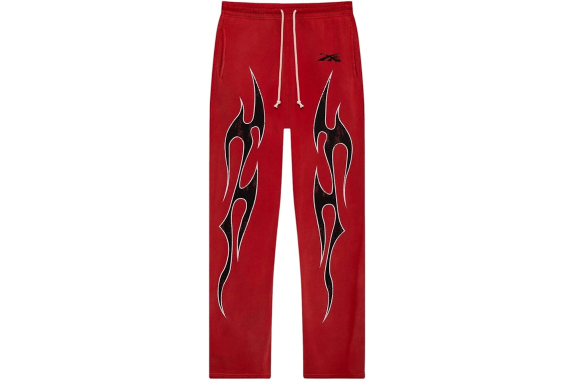 Hellstar-Halloween-Future-Flame-Pants-Red Hellstar Halloween Future Flame Pants Red | Fragment Clothing Streetwear