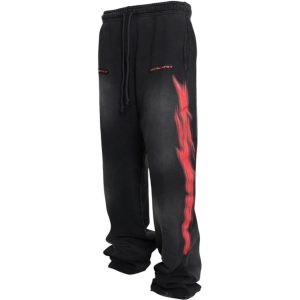 Hellstar Motion Blur Sweatpants Black | Fragment Clothing Streetwear - View 2