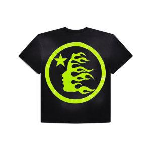 Hellstar Sports Logo T-shirt Black/green | Fragment Clothing Streetwear - View 2