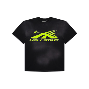 Hellstar Sports Logo T shirt Blackgreen (2) | Fragment Clothing Streetwear