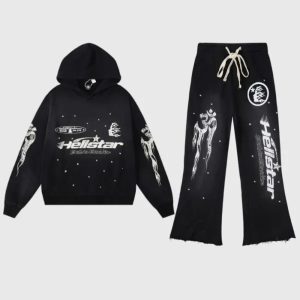 Hellstar Studios Records Tracksuit Black (1) | Fragment Clothing Streetwear
