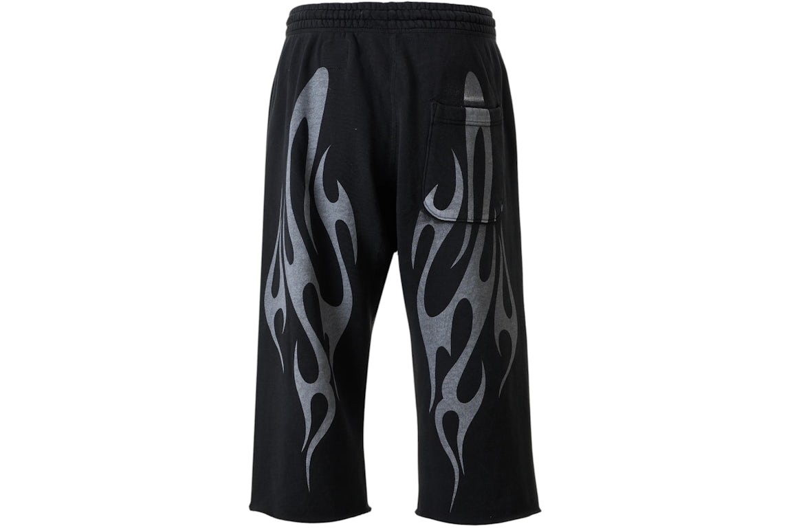 Hellstar-Tribal-Flame-3-4-Short-Black-2 Hellstar Tribal Flame 3 4 Short Black 2 | Fragment Clothing Streetwear