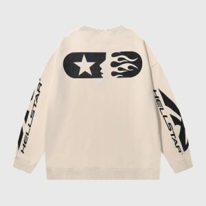 Hellstar White Sports Tracksuit | Fragment Clothing Streetwear - View 2