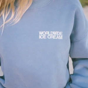 Ice Cream Crew Neck in Blue | Fragment Clothing - View 2