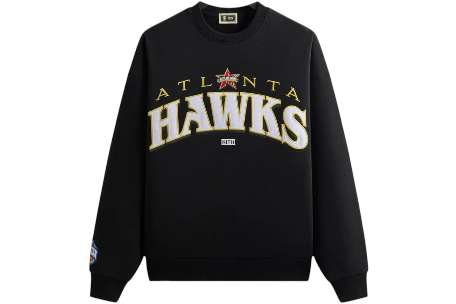 Kith NBA All-Star Atlanta Hawks Nelson Crewneck Black (1) Kith NBA All Star Atlanta Hawks Nelson Crewneck Black (1) | Fragment Clothing