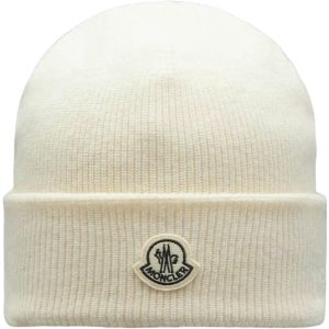 Moncler FRGMT Hiroshi Fujiwara Wool Beanie Off White | Fragment Clothing