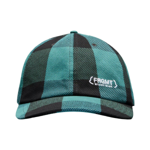 Moncler Hiroshi Fujiwara x Fragment Plaid Baseball Cap BlackGreen | Fragment Clothing Streetwear