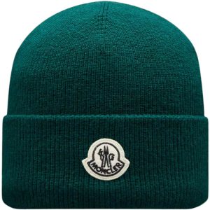 Moncler Hiroshi Fujiwara x Fragment Wool Beanie Dark Green (1) | Fragment Clothing Streetwear