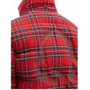 Moncler x Fragment Mayak Oversized Tartan Flannel Quilted Down Jacket Red 2 | Fragment Clothing Streetwear