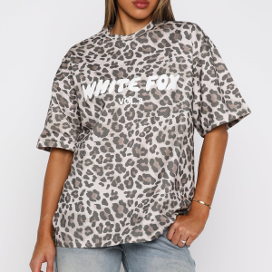 Offstage Printed Oversized Tee Leopard (1) | Fragment Clothing