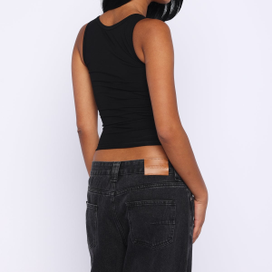 Radiant Beauty Studded Tank Top Black (2) | Fragment Clothing