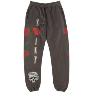 Saint Mxxxxxx x VLONE Sweatpants Black | Fragment Clothing Streetwear