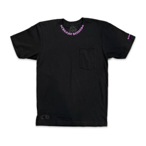Chrome Hearts Neck Logo T Shirt Black/Purple | Fragment Clothing Streetwear