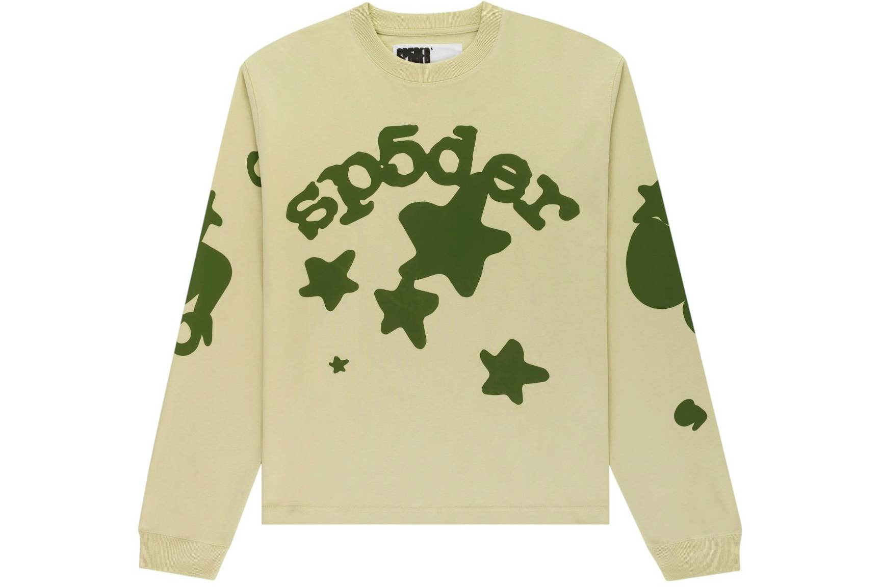 Sp5der Beluga Longsleeve Tan (1) Sp5der Beluga Longsleeve Tan (1) | Fragment Clothing Streetwear