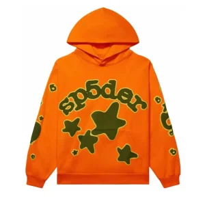 Sp5der Beluga Tracksuit Orange (3) | Fragment Clothing Streetwear