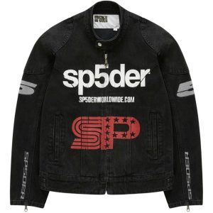 Sp5der Motorsport Denim Jacket Black