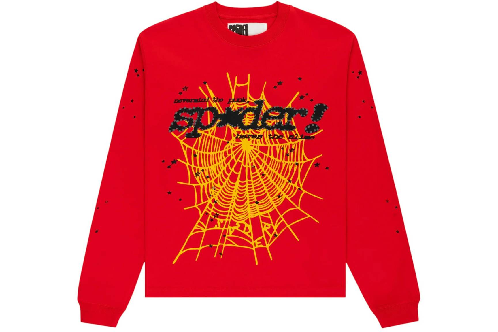 Sp5der Punk V2 Longsleeve Red (1) Sp5der Punk V2 Longsleeve Red (1) | Fragment Clothing Streetwear