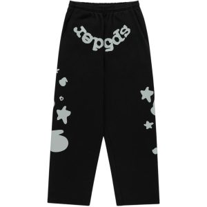 Sp5der Reflective Beluga Sweatpant Black