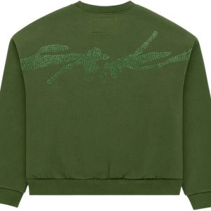 Sp5der Rhinestone TM Crewneck | Fragment Clothing Streetwear - View 2