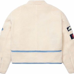 Sp5der Sherpa Hunter Moto Jacket Multicolor | Fragment Clothing Streetwear - View 2