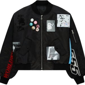 Sp5der Vet Bomber Jacket Black