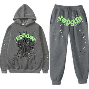 Sp5der Wait Web Tracksuit Slate Grey (1) | Fragment Clothing Streetwear