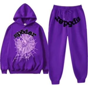 Sp5der Web Tracksuit Purple (1) | Fragment Clothing Streetwear