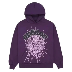 Sp5der Web Tracksuit Purple (3) | Fragment Clothing Streetwear