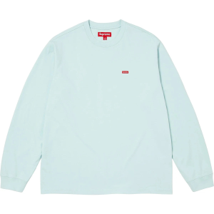 Supreme Small Box Logo LS Tee Ice Blue | Fragment Clothing