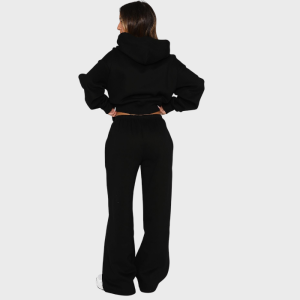 Test Drive Wide Leg Track Suit Black | Fragment Clothing - View 2