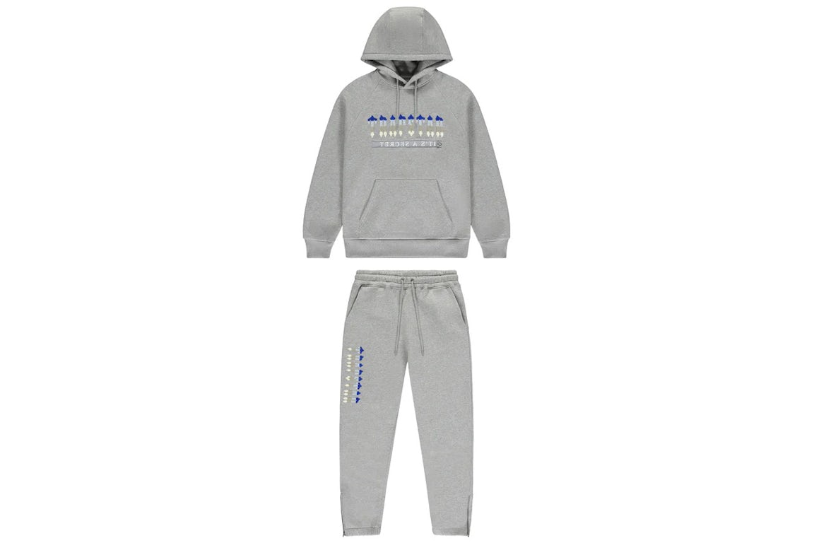 Trapstar Chenille Decoded 2.0 Hooded Tracksuit Grey Trapstar Chenille Decoded 2.0 Hooded Tracksuit Grey