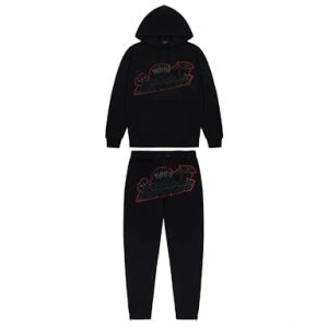 Trapstar Shooters Hoodie Tracksuit Black/red