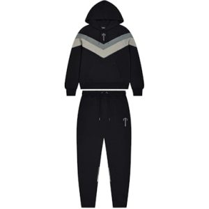 Trapstar V Stripe Tracksuit Black