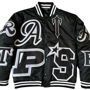 Trapstar Wildcard Varsity Jacket Blackout Edition