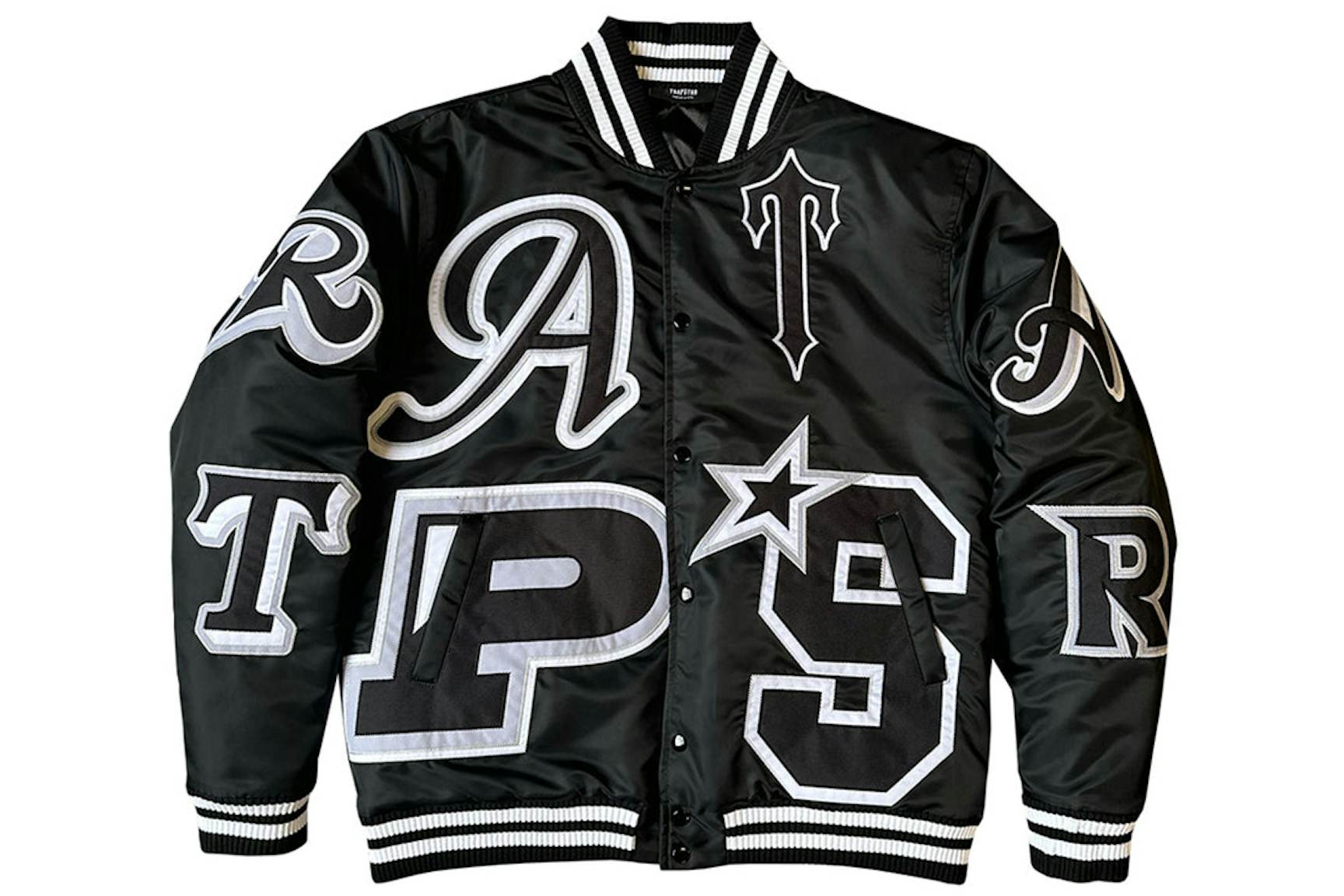 Trapstar Wildcard Varsity Jacket Blackout Edition Trapstar Wildcard Varsity Jacket Blackout Edition