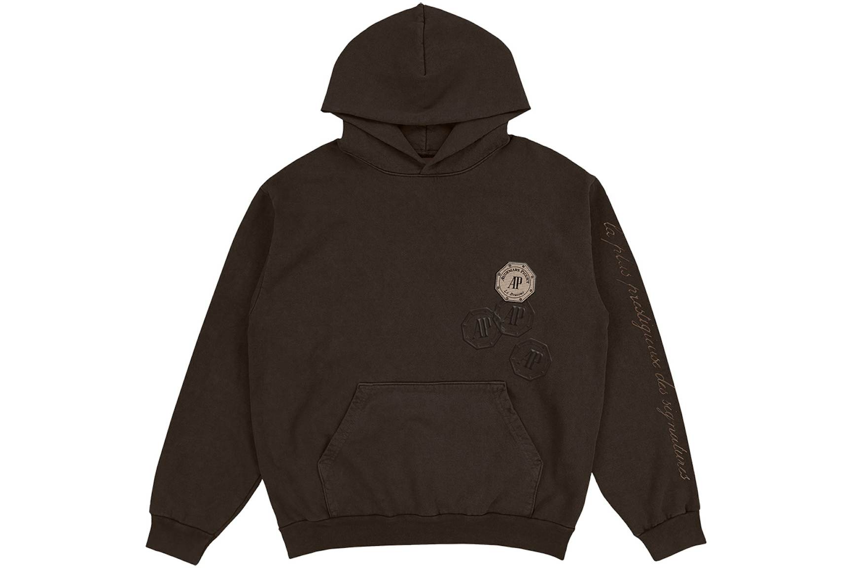Travis Scott CJ x Audemars Piguet Emblem Hoodie Dark Brown (1) Travis Scott CJ x Audemars Piguet Emblem Hoodie Dark Brown (1) | Fragment Clothing Streetwear