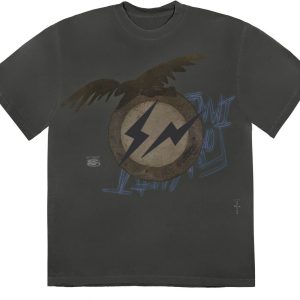 Travis Scott Cactus Jack For Fragment Create T shirt Washed Black (1) | Fragment Clothing Streetwear